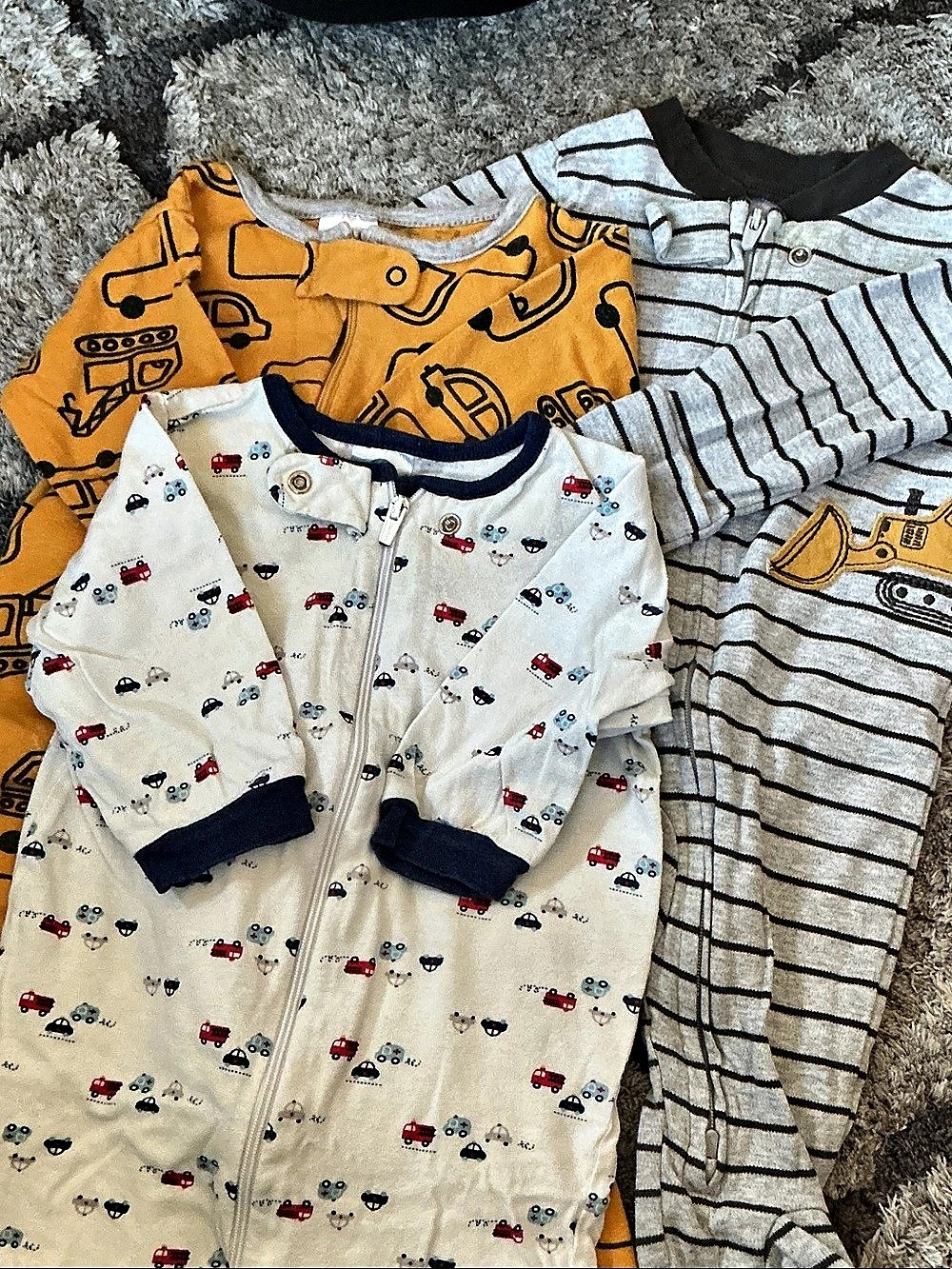 Gerber Baby Boy Sleep N Play Footed Pajamas Lot Baby 3M